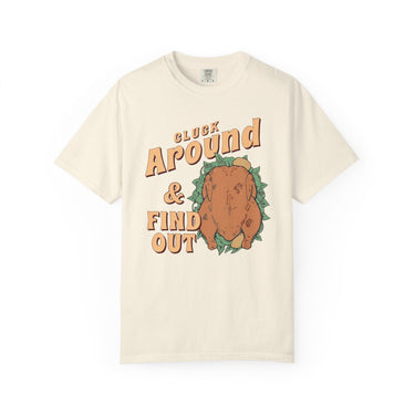 Cluck Around Thanksgiving Comfort Colors - Sunlit Funlit | Graphic Tees for Country Concerts